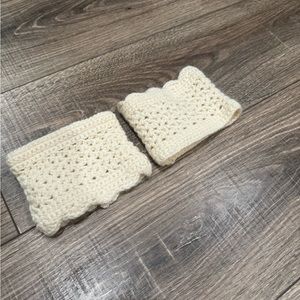 Boot Knit Cuffs - White/Ivory